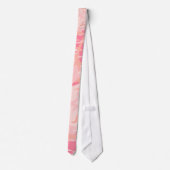 Peachy Pink Camo Silky Mannen Stropdas (Achterkant)