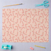 Peachy Pink Christmas Candy Canes Tissuepapier (Craft)