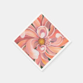 Peachy Pink Dahlia - Papieren partyservetten Servet (Hoek)