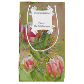 Peachy Pink Desert Cactus Flowers Klein Cadeauzakje (Voorkant)