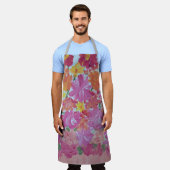 Peachy Pink Floral Schort (Gedragen)