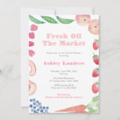 Peachy Pink Off The Market Bridal Shower Kaart (Voorkant)