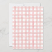 Peachy Pink Off The Market Bridal Shower Kaart (Achterkant)