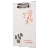 Peachy Pink Oregon Grape Flower Letterhead Klembord (Links)