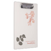 Peachy Pink Oregon Grape Flower Letterhead Klembord (Rechts)