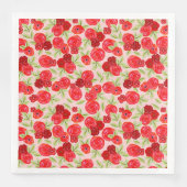 Peachy Pink Woodland Flower Pattern Baby shower Servet (Voorkant)