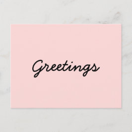 Peachy Pink Yoga Meditation Design Briefkaart