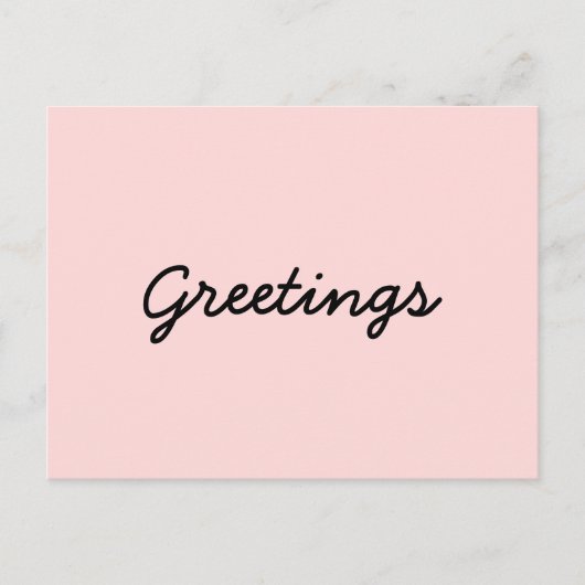 Peachy Pink Yoga Meditation Design Briefkaart (Voorkant)