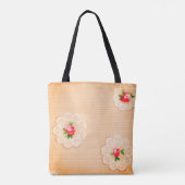 Peachy Posies Tote Bag (Achterkant)
