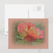 Peachy Roos Blossom Briefkaart (Voorkant / Achterkant)