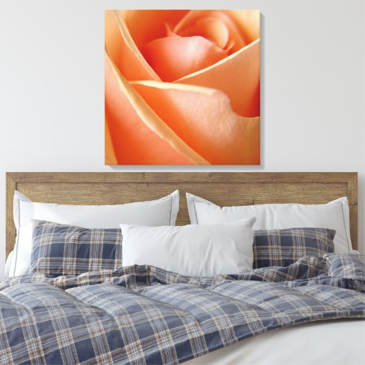 Peachy Roos Canvas Afdruk (Insitu (Slaapkamer))