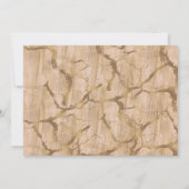 Peachy Roos Goud Roze Bourgogne Rozen Vrijgezellen Kaart (Achterkant)