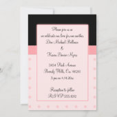 Peachy Roos Polka Dots Wedding Kaart (Achterkant)
