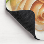 Peachy Rose Flower Art Mousepad Muismat (Hoek)