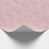 Peachy Roze Antiek Damask Cadeaupapier (Hoek)