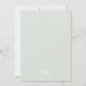 Peachy Roze & Mint Lente Tulpen Bruiloft Kaart (Achterkant)