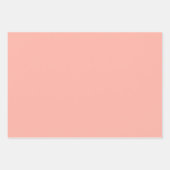 Peachy Roze Stevige Kleur Inpakpapier Vel (Voorkant 3)