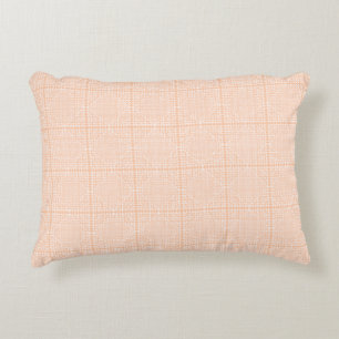 Peachy Sinaasappel Lichtroze Klein Motief Patroon Accent Kussen