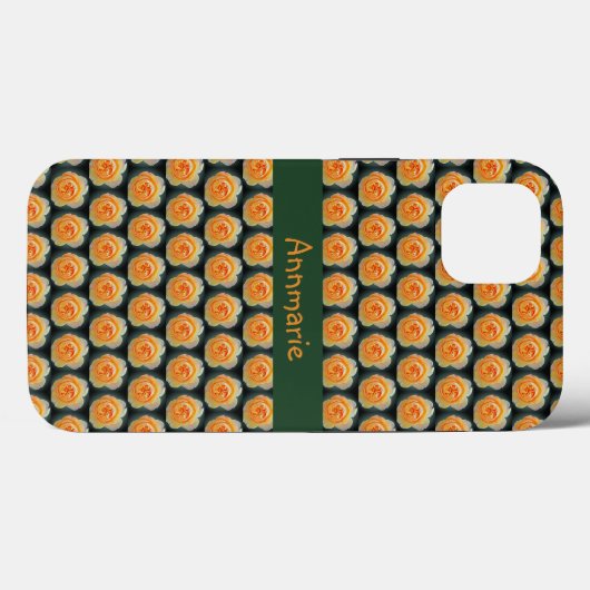 Peachy Sinaasappel Tuin Roos Bloem Case-Mate iPhone Case (Achterkant (horizontaal))