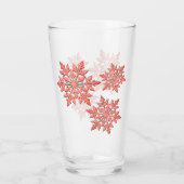 Peachy Snowflake Glas (Achterkant)