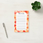 Peachy Spring Blossom Bloom Post-it® Notes (Kantoor)