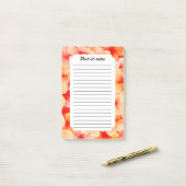 Peachy Spring Blossom Bloom Post-it® Notes (Op bureau)