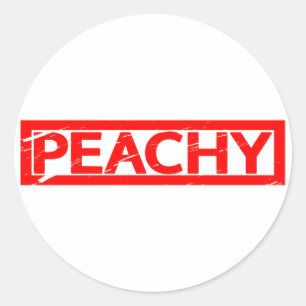 Peachy Stamp Ronde Sticker