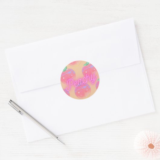 "Peachy" Sticker (Envelop)