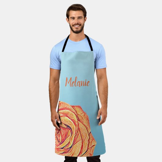 Peachy Tangerine Roos Schort (Gedragen)