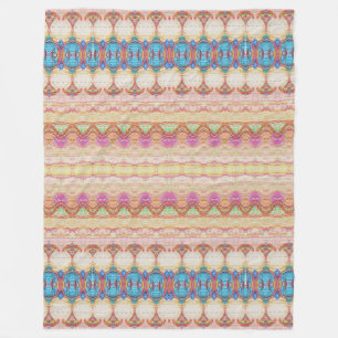 Peachy tapijt patroon fleece deken