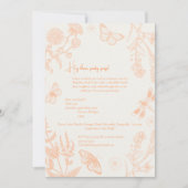 Peachy Wings and Flutter Things Verjaardag Kaart (Voorkant)