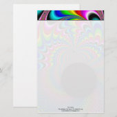 Peackock A Delic - Fractal Art Briefpapier (Voorkant / Achterkant)