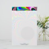 Peackock A Delic - Fractal Art Briefpapier (Staand voorkant)