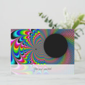 Peackock A Delic - Fractal Art Kaart (Staand voorkant)