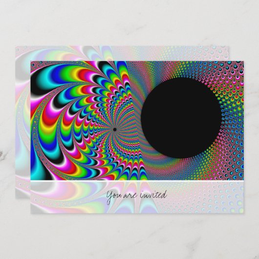 Peackock A Delic - Fractal Art Kaart (Voorkant / Achterkant)