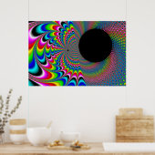 Peackock A Delic - Fractal Art Poster (Keuken)