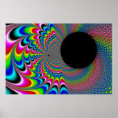 Peackock A Delic - Fractal Art Poster (Voorkant)