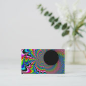 Peackock A Delic - Fractal Art Visitekaartje (Staand voorkant)