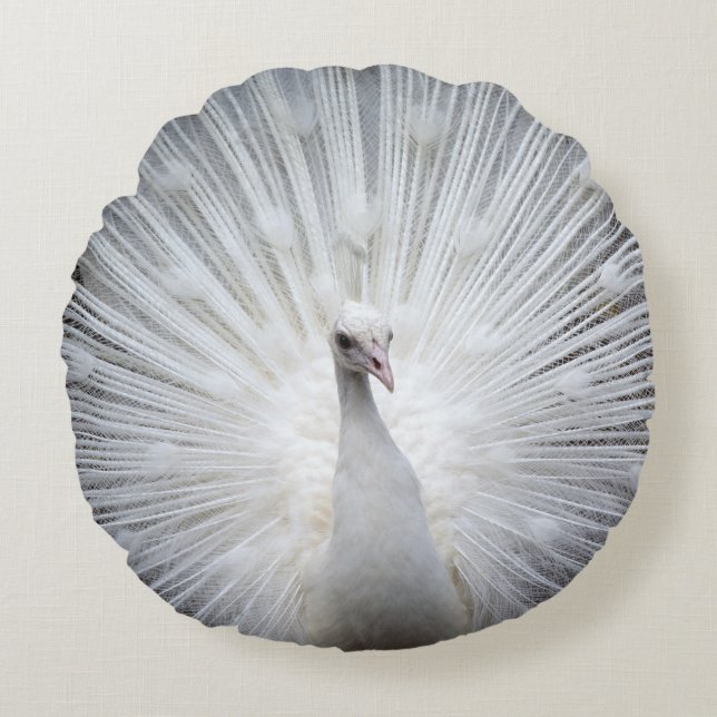 Peacock20160401 Rond Kussen (Voorkant)