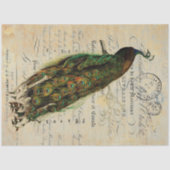 Peacock: 18 lb decoupage Sheet links Tissuepapier (Voorkant)