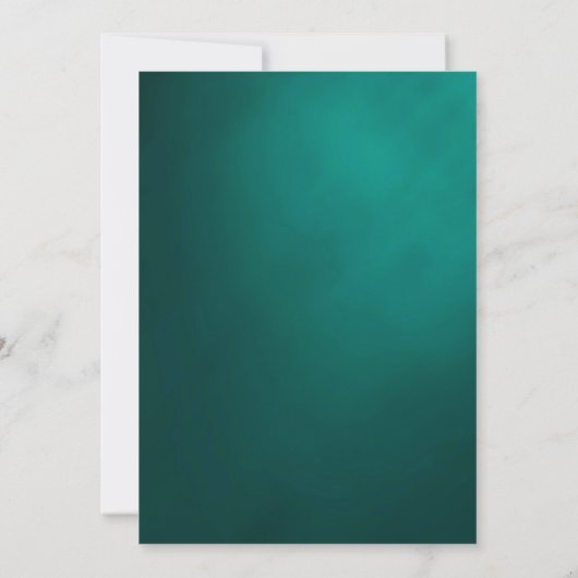 Peacock 1920s Art Deco Wedding Invitation Kaart (Achterkant)