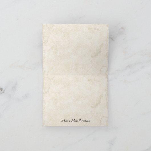  Peacock 1 Monogrammed Initiaal Notecard - E Notitiekaartje (Binnen)