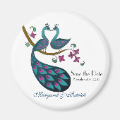 Peacock -1 Sla de datummagneet op Magneet (Voorkant)