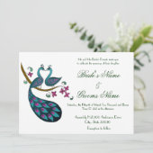 Peacock -1 Weddenschappen Kaart (Staand voorkant)