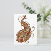 Peacock 2b briefkaart (Staand voorkant)