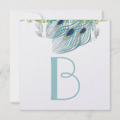 Peacock  3 Veters Kaart (Achterkant)