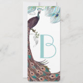 Peacock  3 Veters Kaart (Achterkant)