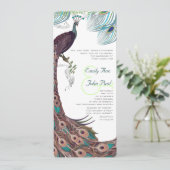 Peacock  3 Veters Kaart (Staand voorkant)