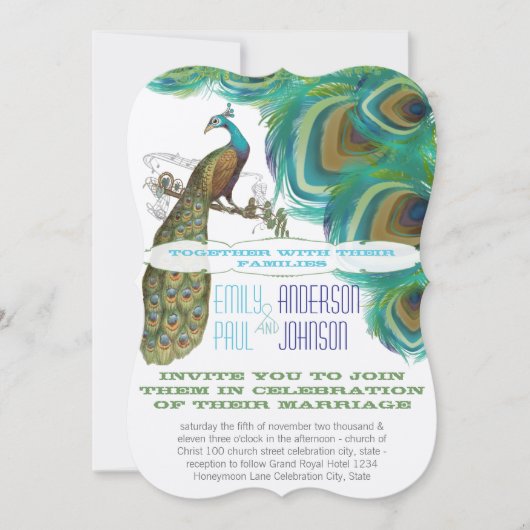 Peacock  4 Veters die het huwelijk verbreken Kaart (Voorkant)