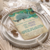 Peacock  4 Veters met Peacock Kaart